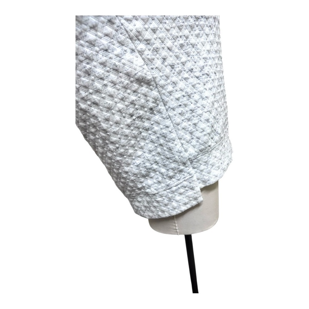 Stoic quilted popcorn knit pullover, ski, hiking gorpcore sweatshirt white cream - Picture 11 of 16
